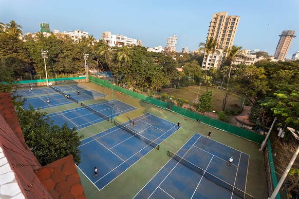 tennis courts at the bandra gymkhana